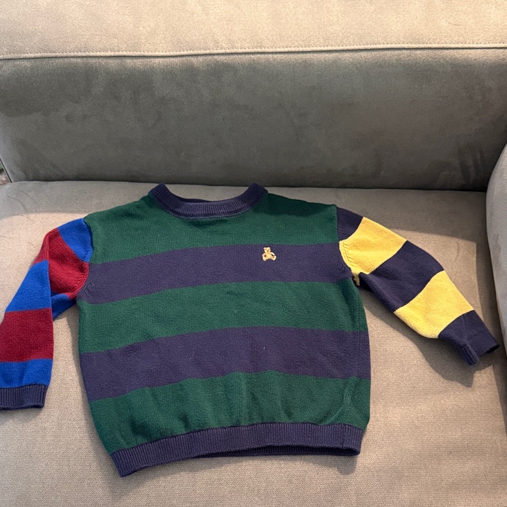GAP Kids Striped Sweater - Green, Navy, Red, Blue, Yellow